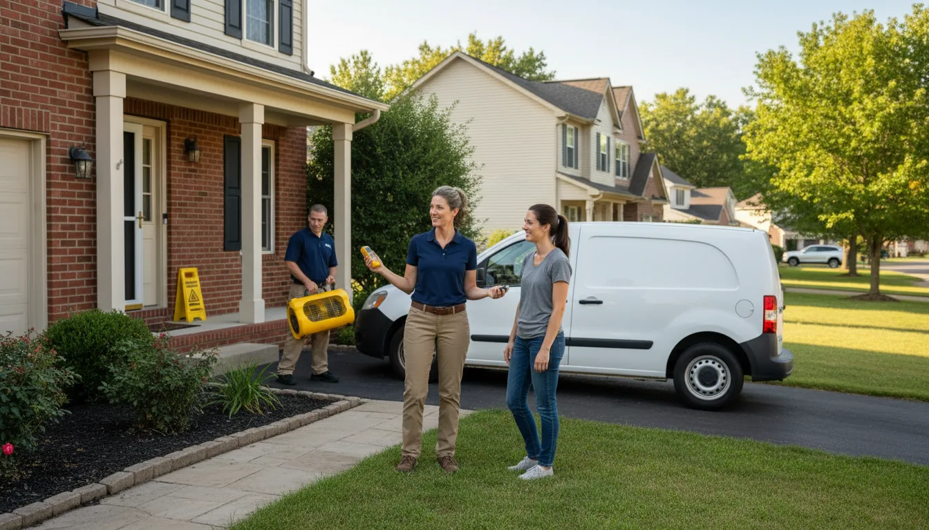 Residential water damage restoration in Linden, NC